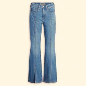Levi's 726 High Rise Flare Split Hem Jeans size 28